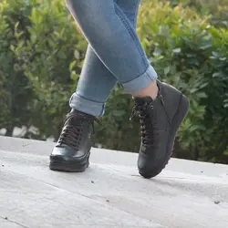 نیم بوت زنانه چرمی کد 1945 2616