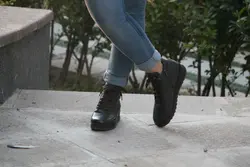 نیم بوت زنانه چرمی کد 1945 2616