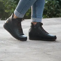 نیم بوت زنانه چرمی کد 1945 2616