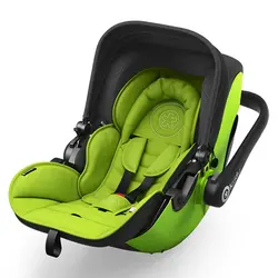 کالسکه عصایی کیدی المان با کریر کریکات شو و اداپتوز نصب کریر بر روی کالسکه رنگ سبز    kiddy  EVOCITY1 + CARSEAT EVO + ADAPTOR