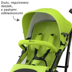 کالسکه عصایی کیدی المان با کریر کریکات شو و اداپتوز نصب کریر بر روی کالسکه رنگ سبز    kiddy  EVOCITY1 + CARSEAT EVO + ADAPTOR