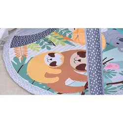 تشک بازی نوزاد پیانودار موزیکال با اویز عروسکی دوطرفه و تشک ضدحساسیت  konig kids piano gym