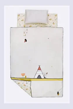 سرویس خواب نوزادی ایسیز گلد 3تکه ضد حساسیت 100 درصد پنبه با گارانتی تعویض برند isiz