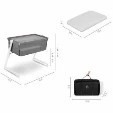 تخت کنار مادر سایبکس رنگ طوسی اورجینال المان    cbx next to me / cybex grey