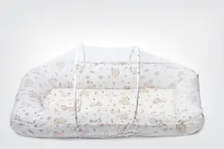 پشه بند تشک دار نوزاد طرح دار صورتی ایس ایز Isiz