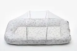 پشه بند تشک دار نوزاد طرح دار صورتی ایس ایز Isiz