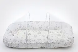 پشه بند تشک دار نوزاد طرح دار صورتی ایس ایز Isiz