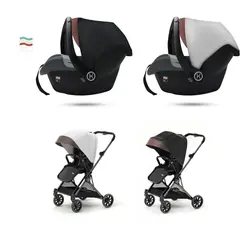 کالسکه و کریر کتی(کالتیه) kathie ایتالیا کابین سایز و صندلی دوطرفه قابلیت نصب کریر روی کالسکه