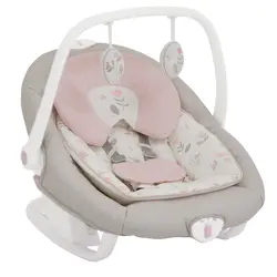 تاب وگهواره برقی جویی مدل سرینا رنگ صورتی با قبالیت چرخش به همه جهات و موزیکال و چراغدار با دستگیره حمل و نقل اسان 2021 جدید   joie / serina