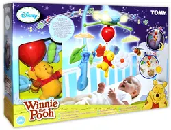 اویز تخت موزیکال چرخشی تامی طرح دیزنی با چراغ خواب پوه TOMY /weiny the pooh