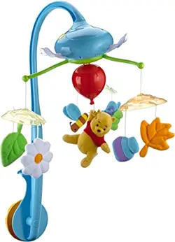 اویز تخت موزیکال چرخشی تامی طرح دیزنی با چراغ خواب پوه TOMY /weiny the pooh