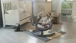 تاب برقی نونا جدید مدل لیف گرو پایه گرد کرم رنگ  - nuna Leaf grow