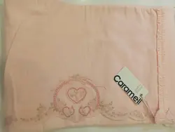 پتو و دورپیچ نوزادی کارامل ترک ضد حساسیت پنبه ای صورتی دخترانه CARAMELL