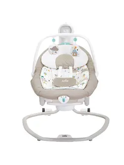 تاب وگهواره برقی جویی مدل سرینا رنگ کرم با قبالیت چرخش به همه جهات و موزیکال و چراغدار با دستگیره حمل و نقل اسان 2021 جدید   joie / serina