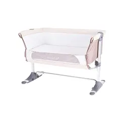 تخت کنارمادر گهواره شونده کیکابو رنگ کرم با تنظیم ارتفاع و قابلیت ضد ریفلاکس kikka boo bonne nuit / crem