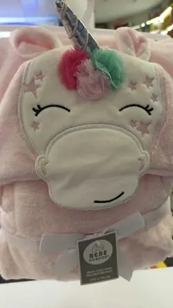 پتوی مخمل صورتی یونیکورن مارک bebe comfort  اورجینال