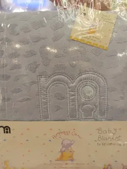 پتوی نوزادی مادرکر اورجینال مخمل دولایه نرم وضد حساسیت رنگ ابی MOTHERCARE