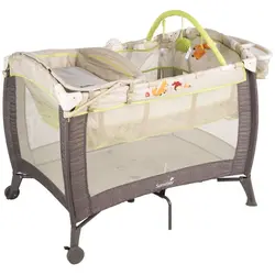 تخت و پارک سامر امریکا  تعویضدار و دستگاه موزیکال ویبراتور و سبد جای لوازم نوزادی  سامر   summer