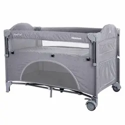 تخت پارک و تخت کنار مادر کیکابو kikkaboo milky way|قیمت تخت بغل بازشو کیکابو|نوزاد