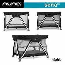 تخت و پارک نونا مدل سنا رنگ  مشکی       Nuna Sena Travel Cot Night