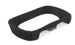 تخت و پارک نونا مدل سنا رنگ طوسی با تشک تعویض مشکی Nuna Sena Travel Cot Graphite - بارنی