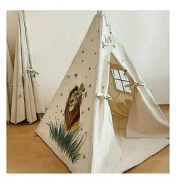 چادر بازی و چادر سرخپوستی با نقاشی شیر و گارانتی تعویض-تحویل کالا 25 روز از لحظه خرید میباشد-