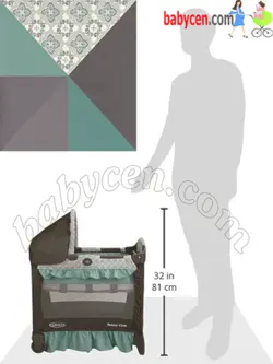 تخت و پارک و تخت کنارمادر بغل باز شو طوسی رنگ جویی  joie