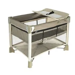 تخت و پارک و جای تعویض کاپلا جدید کرم رنگ  Capella Baby Travel Cot
