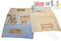 سرویس خواب 3 تکه پلی گرو Playgro Baby Bed Set Dog - بارنی
