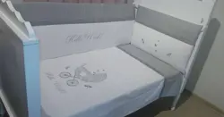 سرویس خواب الدیانا ترکیه 9 تکه گارددار نوزاد نوجوان سایز 90*130 سانتی متر  Aldiana - بارنی