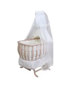 گهواره و تخت بیضی چوبیببتو bebetto رنگ نچرال