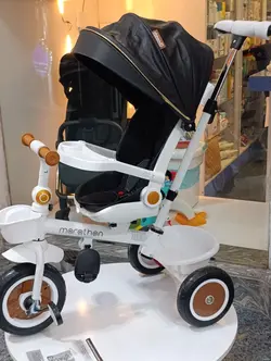 صندلی غذا چیکو اصل چهار چرخ رنگ طوسی مدل پولی 2 در یک  ویپور پولی با تنظیم ارتفاع و خواب کامل و جلوی پای کودک و چهار چرخ و اورجینال   Chicco Polly 2 in 1 Vapor