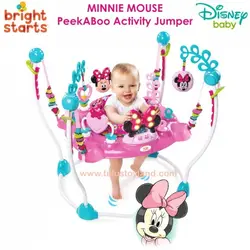 جامپر کودک دیزنی صورتی اورجینال امریکا موزیکال چراغدار با کیفیت فوق العاده عالی   disney baby jumper