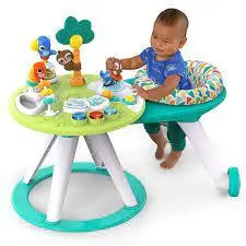 روروک واکر و میز بازی برایت استارتز|قیمت واکر دوکاره BRIGHT STARTS|سیسمونی نوزاد