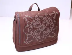 ساک لوازم نوزادی الرهند اصل المان رنگ قهوه ای با کیف عایق دما و کیف فلاکس و شیشه نوزادی و محفظه های مجزا برای لوازم کودک  allerhand