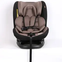 صندلی ماشین کودک ولتک سایز 0-36 کیلوگرم رنگ قهوه ای  با ایزوفیکس و کمربند و تشک دوبل ضد حساسیت volltek carseat / fluffu brown
