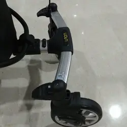 کالسکه  کریر کاپلا لائون کریکات شو رنگ طوسی و بدنه مشکی با تشک دوبل و گرم کن پای کالسکه و کریر   Capella Laon Blue Baby Stroller-طوسی تیره کالسکه کریکات شونده