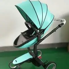 کالسکه کریر دوکس ب ب مدل فین فین رنگ ابی مشکی و اداپتور نصب  doux bebe finfin