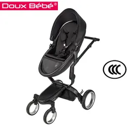 کالسکه کریر دوکس ب ب مدل فین فین رنگ مشکی با تشک دوبل مشکی و اداپتور نصب دوکس ب ب doux bebe finfin