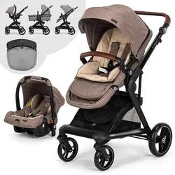 کالسکه کریر  elele مدل allroad رنگ کرم قهوه ای جدید اصل ترکیه  elele allroad /brown