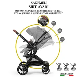 کالسکه کریر  elele مدل allroad رنگ کرم قهوه ای جدید اصل ترکیه  elele allroad /brown