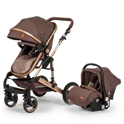 کالسکه کریر elele مدل velar رنگ قهوه ای رزگلد  elele velar /brown rose gold