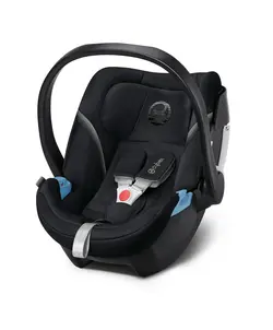 کالسکه کریر سایبکس میوس مشکی بدنه کروم با چرم دوزی مشکی و کریر ایتون 5 سایبکس مشکی cybex mios corom +AITON 5/black