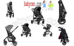 کالسکه کریر گراکو مدل ایوو جدید مشکی دسته تاشو بدون نیاز به اداپتور   Graco Evo Gry BLACK