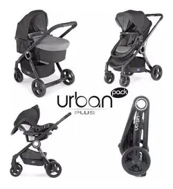 کالسکه کریر چیکو مدل اوربان پلاس با بیس صندلی ماشین و کریکات شونده با گرم کن پای کالسکه  chicco urban plus