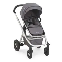 کالسکه نونا مدل ای وی وی ای رنگ طوسی با قابلیت صندلی دوطرفه و نصب کریر برروی کالسکه نونا nuna ivvi - بارنی