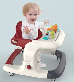 روروک کودک سه کاره جامپر شو و واکر شو ب ب کافورت موزیکال با چرخ های 360 درجه قفل دار و تنظیم ارتفاع  bb abc 3in1