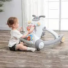 روروک واکر و میز بازی 3 کاره موزیکال جدید تویوفان رنگ طوسی  toyofun baby walker / grey