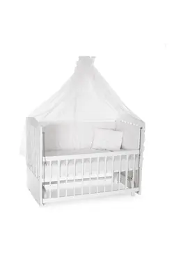 تخت کنار مادر چوبی گهواره شونده سایز بزرگ 120 در 70 سانت با سرویس خواب کامل و پشه بند و تشک مخصوص تخت با تنظیم ارتفاع و درب اسانسوری در  رنگهای  سفید . نچرال . کرم رنگ . طوسی . قهوه‌ای  موجود است   bibaby