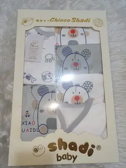 ۱۹ تیکه دورنگ چاپی نخی نوزادی شادی مدل حیوانات